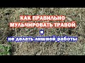 КАК ПРОЩЕ МУЛЬЧИРОВАТЬ ТРАВОЙ | И НЕ ДЕЛАТЬ ЛИШНЕЙ РАБОТЫ