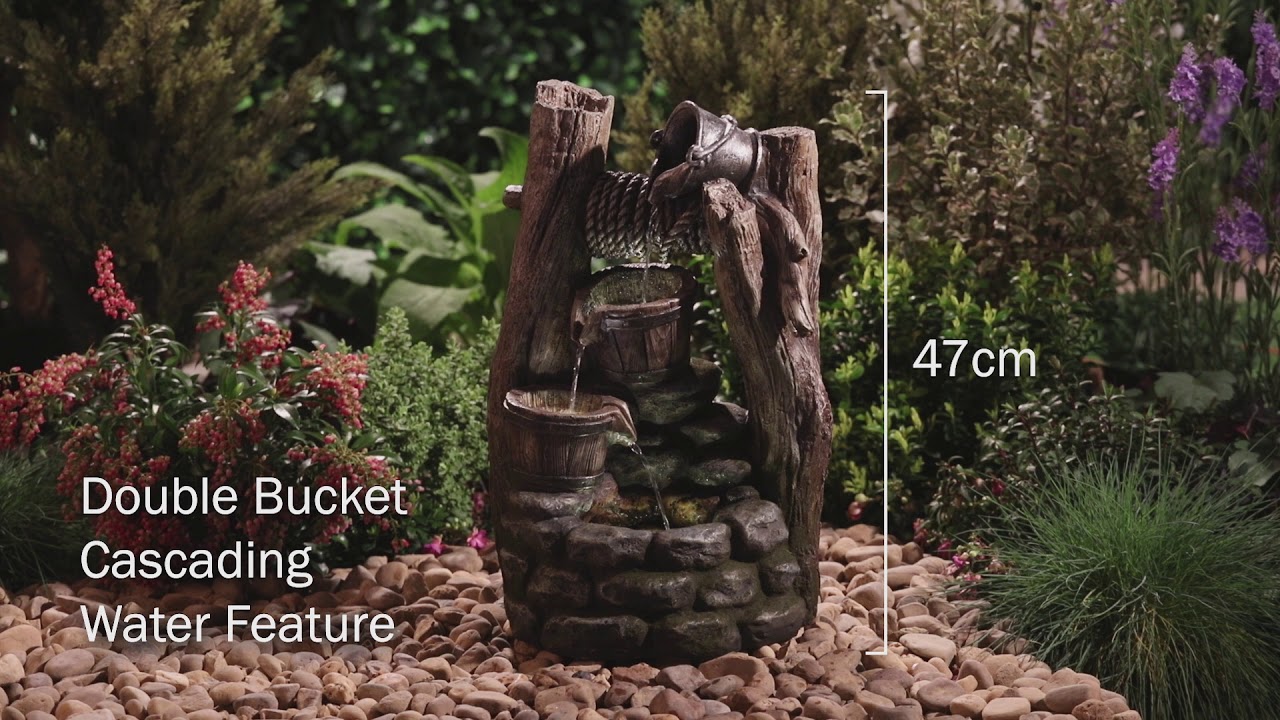 Serenity Cascading Buckets Wishing Well Water Feature