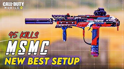 Best MSMC No Recoil Setup | MSMC Best Gunsmith Loadout | Fast ADS | Season 10 | COD MOBILE