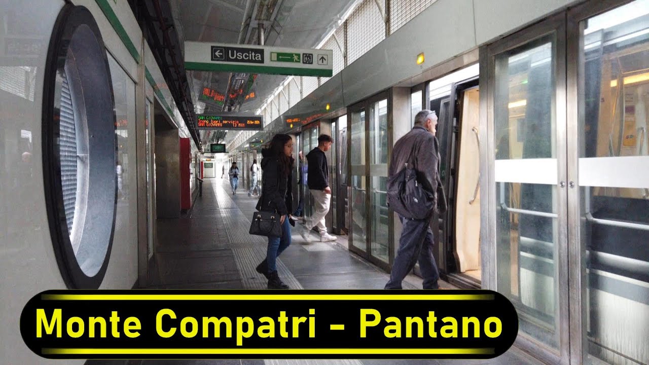 Metro Station Monte Compatri - Pantano - Rome 🇮🇹 - Walkthrough 🚶