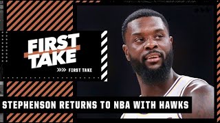 Reacting to Lance Stephenson signing a 10-day contract with the Hawks | First Take