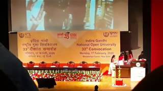 IGNOU 33rd Convocation at Manekshaw Centre, New Delhi