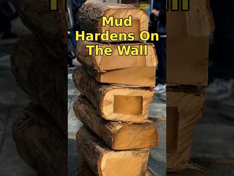 Mud Hardens On The Wall 🪵
