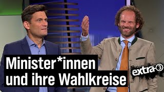 Wie Minister*innen ihre Wahlkreise bevorzugen | extra 3 | NDR