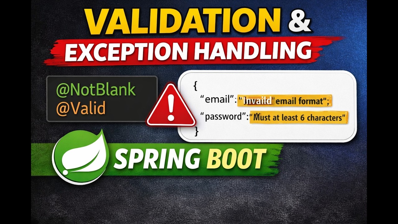 Spring Boot Validation + Global Exception Handling (Production Ready ...