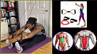 12 best ABS workout at home ( resistance band ) 12 THE PERFICT ABS exercises 2021