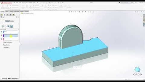 SolidWorks Tutorial for Beginners #56 - How to Create a Fillet