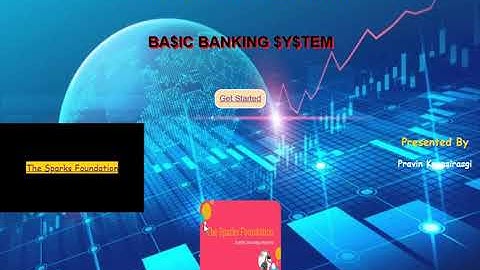 Basic Banking System | Spark Foundation Internship #task1 | Web Development | Pravin Konasirasgi
