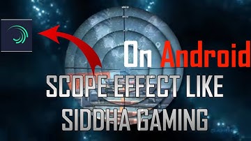 How to Create Saber Scope effect Like Siddha Gaming on Android || by Ghost