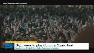 Big names on the bill for Greenville Country Music Fest