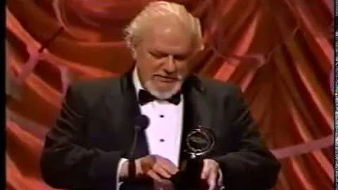 Charles Durning wins 1990 Tony Award for Best Featured Actor in a Play