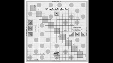 Creative grid 10” log cabin trim tool duo.