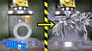 20 MOST SURPRISING Liquid Nitrogen Hydraulic Press Moments