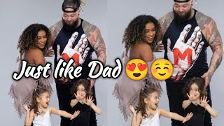 Bray Wyatt & Jojo Offermans Kids Rock Tattoos Like Their Dad In Priceless Photo Shoot