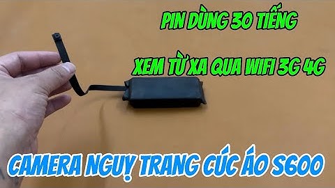 Camera ngụy trang cúc áo s600 wifi full4k, camera siêu nhỏ không dây s600 pin dùng 30 tiếng tốt nhất