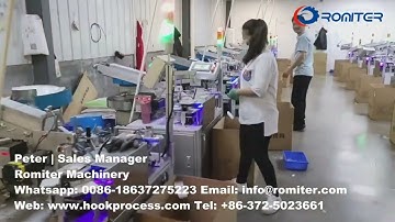 Automatic Seamless Sticky Hook Assembling Making Machine Factory
