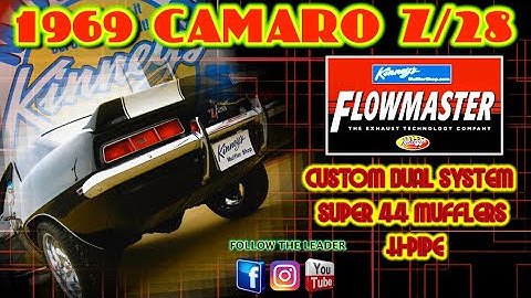1969 Camaro Z/28 w/ Flowmaster Super 44 mufflers custom dual by Kinney