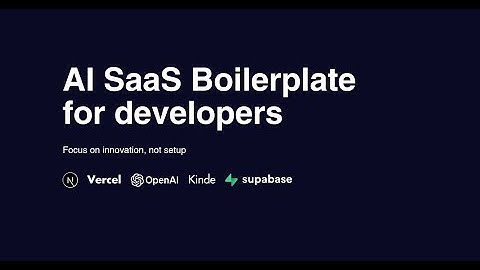 DevFastTrack - The best Nextjs boilerplate for your next AI SaaS