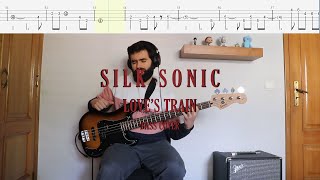 Bruno Mars, Anderson .Paak, Silk Sonic // Love's Train [Bass Cover + Tabs]