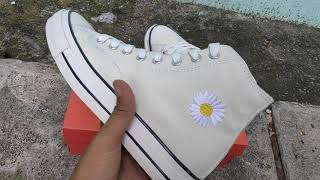 Sepatu Converse All Star Motif Bunga - Converse 70s - Sepatu Terlaris - Sepatu Wanita Cewek