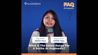 What is the salary range for a scribe at Augmedix?