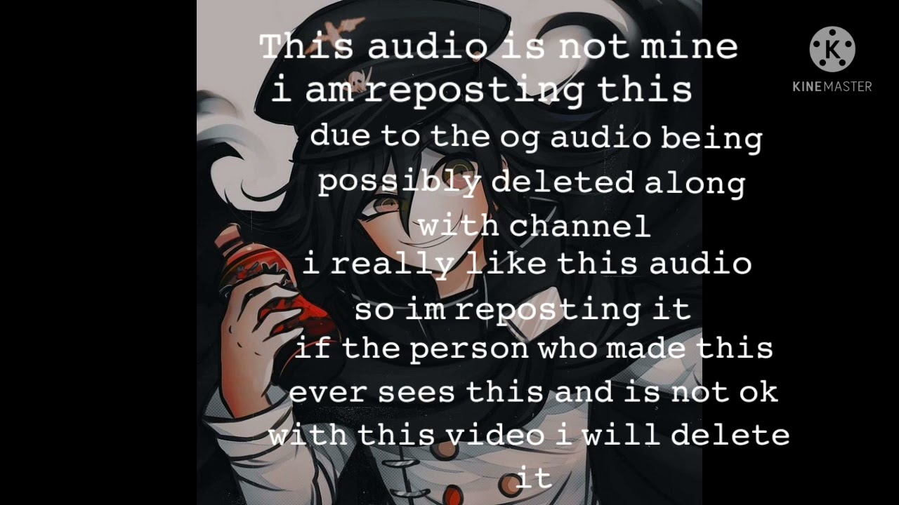 Kokichi x listener self harm prevention audio (repost) !!This audio is not mine!!