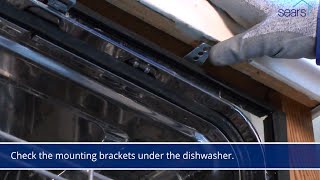 How to Fix a Dishwasher that Tilts Forward When You Open the Door