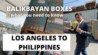 How to ship Balikbayan Boxes from US to Philippines