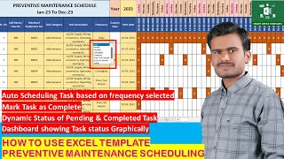 How to use Excel Template Preventive Maintenance Scheduling V.1 Net Worth