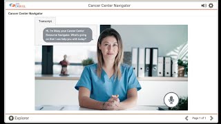 Cancer Center Navigator Demo