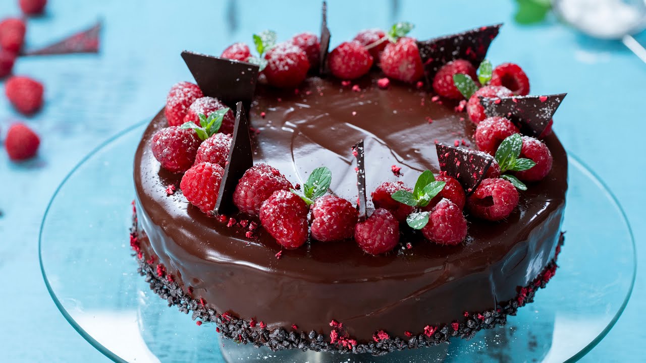 Chocolate Raspberry Mousse Cake | Home Cooking Adventure