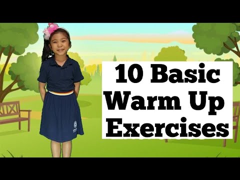 10 Basic Warm Up Exercises for Kids / Kids Daily Exercises / 5 minute ...