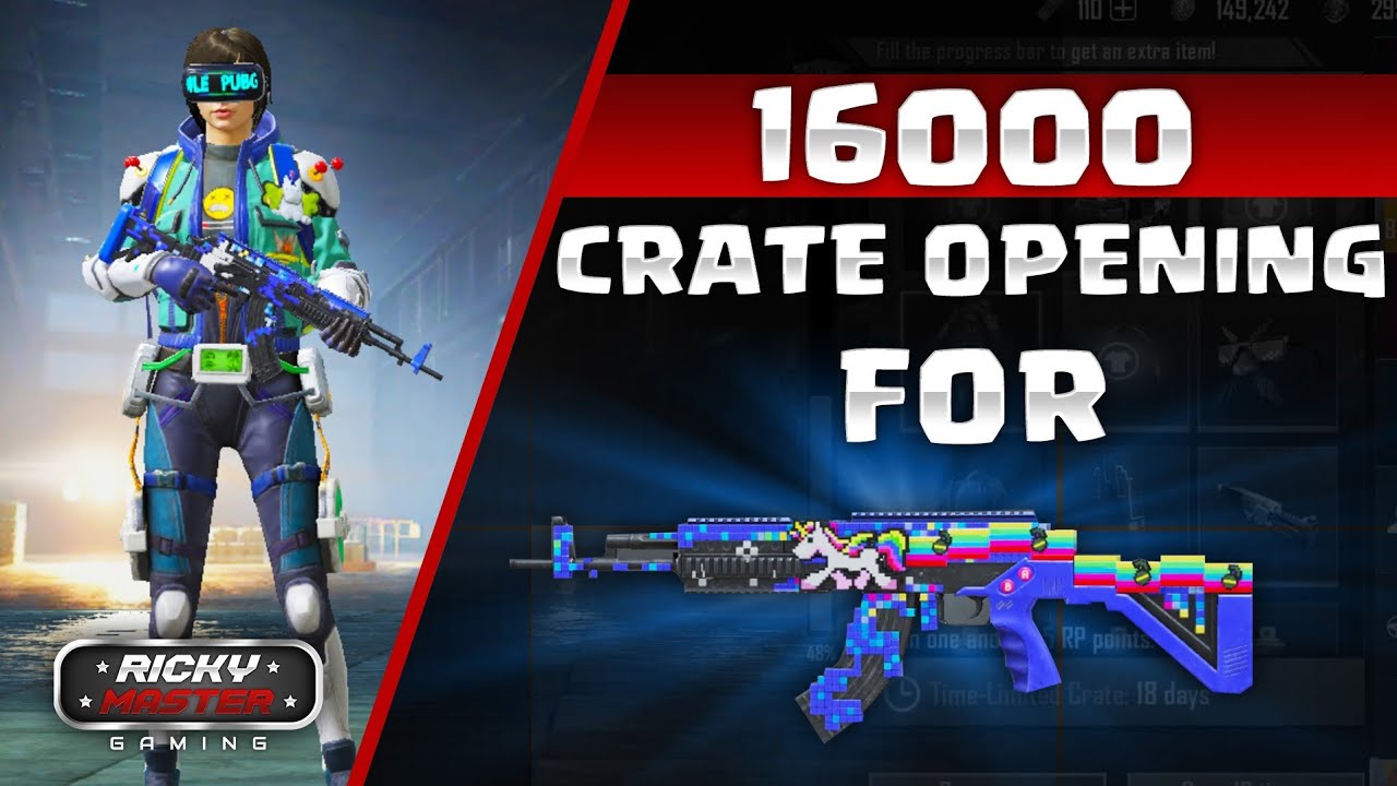 16000 UC | 8-BIT | CRATE OPENING | PUBG MOBILE - YouTube