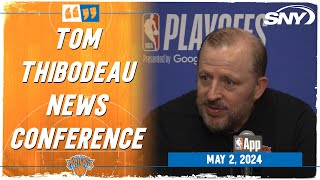Tom Thibodeau reacts to Knicks' 118-115 win over 76ers, advancing to face Pacers | SNY