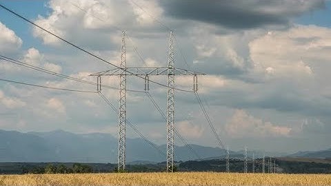 Clouds over Electric Energy Power Line | Stock Footage - Videohive