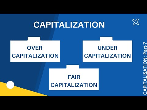 Video: Ko nozīmē pārmērīgs kapitalizācija?