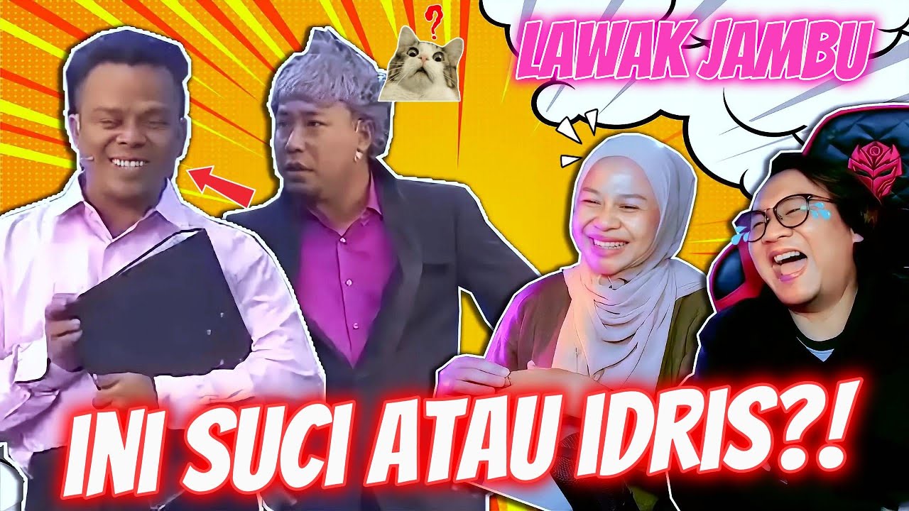 FIRST TIME dia Tengok JAMBU🤣 MEMANG LAWAK GILER‼️ JAMBU - Maharaja Lawak Mega Reaction - INDOREACTTV