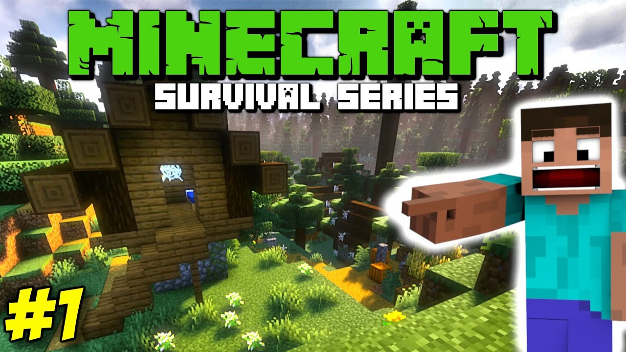 I Found GHOST VILLAGE on My First Day | Minecraft Survival Episode 1 ...