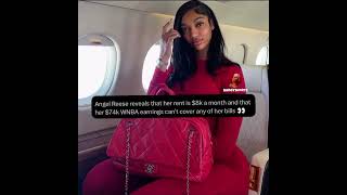 Angel Reese reveals that her rent is $8k a month and that her $74k WNBA earnings isn’t enough