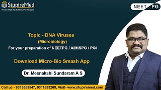 Topic DNA Viruses explained by Dr. Meenakshi Sundaram A S