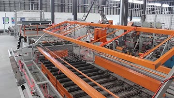 16P148——Full automatic wire welding-welded mesh turning device+collecting table——Wuxi Anber  Machine