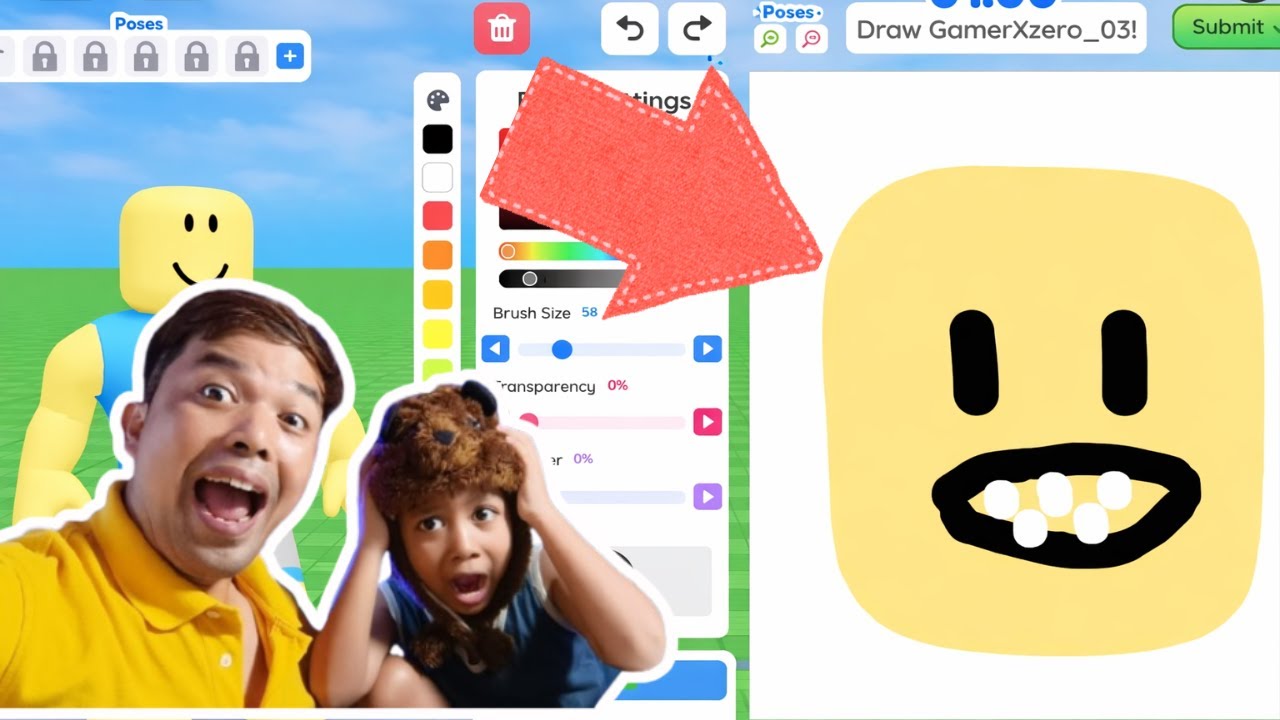 KOCAK BANGET AKU LOMBA MENGGAMBAR DENGAN ORANG RANDOM DI ROBLOX ...