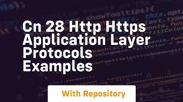 cn 28 http https application layer protocols examples