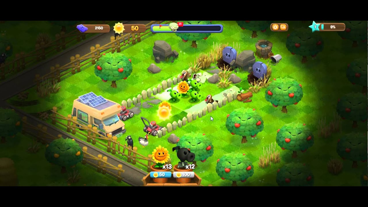 plants vs zombies adventures level complete