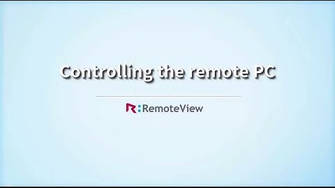 RemoteView:  Remote Screen Sharing with PCs & Macs