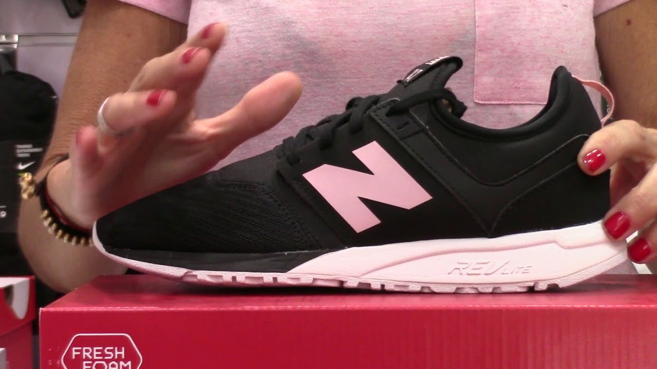 new balance negras y rosas