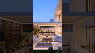 Luxury Outdoor Lounge with Decking🫧 #shorts #luxuryhomes #decking #modernhome