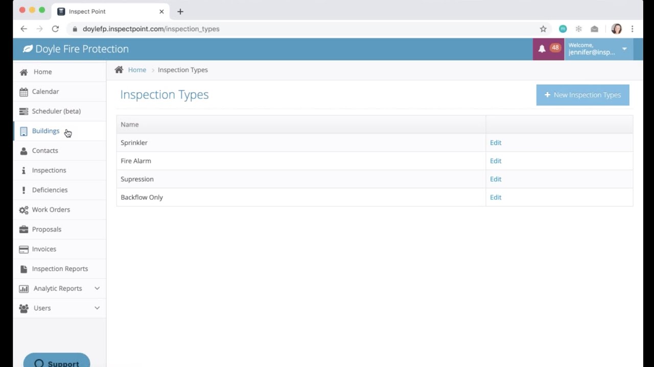 How to setup and use the Inspection Type feature. Inspect Point: Meet ...