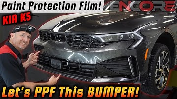 Kia K5 - How To Install PPF On A Front Bumper - Paint Protection Film Training