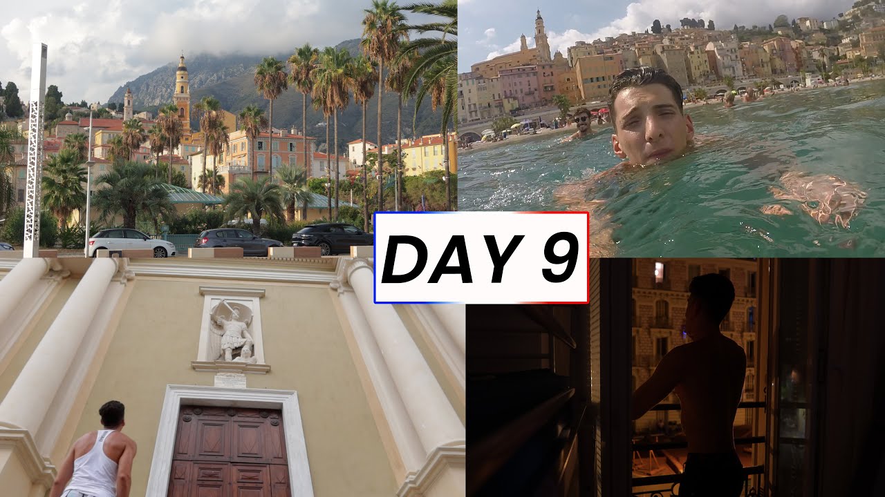 DAY 9 VISTING MENTON FRANCE, GAVE MY PENDANT TO ST. MICHAEL'S CHURCH